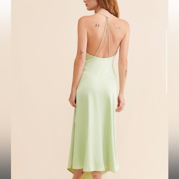 Significant Other Light Green Cocktail Party Open-Back Dress NWOT - Picture 4 of 7